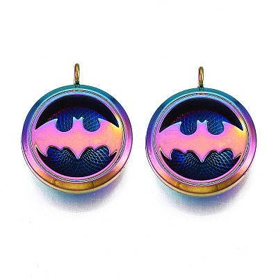 Rack Plating Alloy Locket Pendants PALLOY-S119-098-1