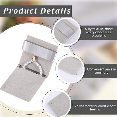 3Pcs Rectangle Velvet Envelope Packing Pouches TP-BBC0001-10C-1