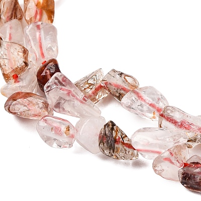Natural Hematoid Quartz/Ferruginous Quartz Beads Strands G-I389-A04-1