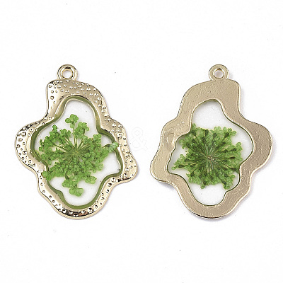 Epoxy Resin Pendants LS-X-RESI-T045-028B-1