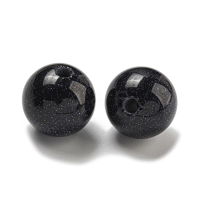 Synthetic Blue Goldstone Beads G-G147-01N-1