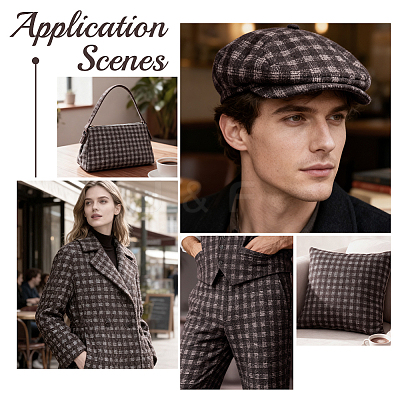 Woolen & Fibre Fabric DIY-WH0759-12A-1