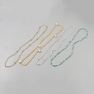 Plastic Waist Belts Seed Bead Chain AJEW-WH20059-39C-1