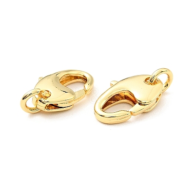 Brass Lobster Claw Clasps X-KK-G416-24G-1