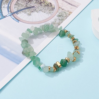 Natural & Synthetic Mixed Gemstone Chip Beads Stretch Bracelets BJEW-JB06599-1