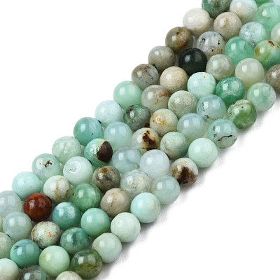 Natural Chrysoprase Beads Strands G-S333-4mm-016-1