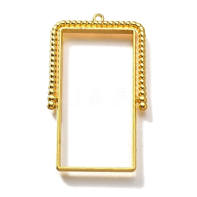 Alloy Open Back Bezel Pendants PALLOY-I223-07G-1