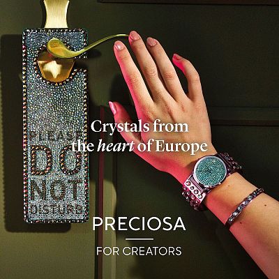 Preciosa® Crystal Hotfix Flatback Stones Y-PRC-HSS8-31110-200-1