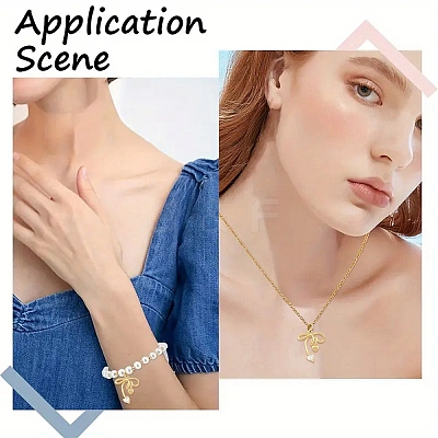 5Pcs Brass Micro Pave Clear Cubic Zirconia Pendants KK-YW0004-13-1