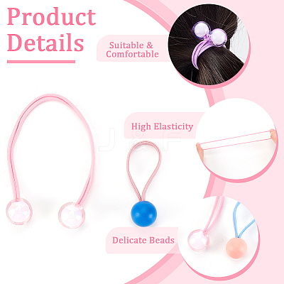 Rubber Elastic Hair Ties OHAR-OC0001-02-1
