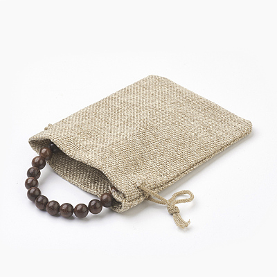 Natural Dyed Sandalwood Beads Stretch Bracelets BJEW-JB03843-1