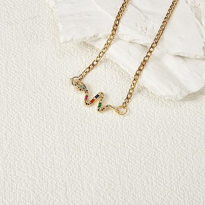 5Pcs Brass Micro Pave Cubic Zirconia Links Connectors ZIRC-SZ0002-80G-1