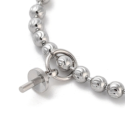Brass Ball Chain Necklace Making NJEW-Q344-05P-1