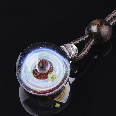 Handmade Lampwork Pendants LAMP-S190-01A-1