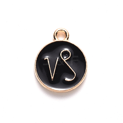 Alloy Enamel Pendants ENAM-S124-01A-08E-1