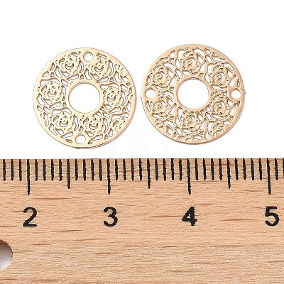 Rack Plating Brass Connector Charms KK-Q792-08LG-1