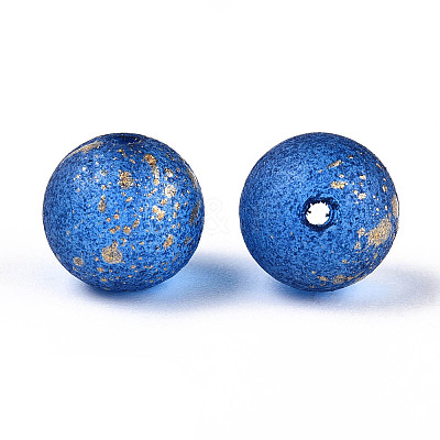 Baking Paint Glass Beads DGLA-N014-8mm-01A-1