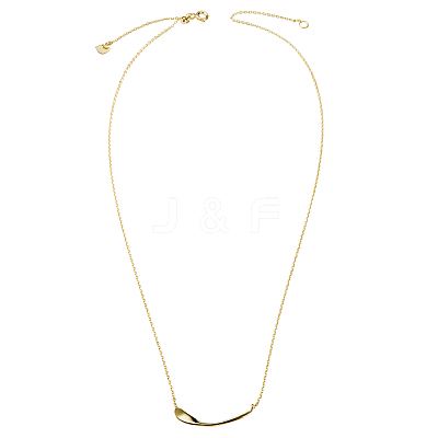 925 Sterling Silver Spoon Shaped Pendant Necklaces TS-N268-G-1