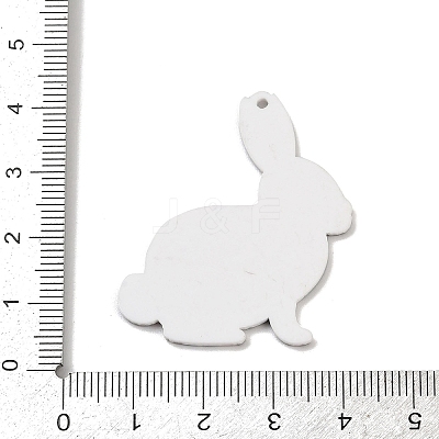 Easter Printed Acrylic Pendants OACR-E044-02G-1