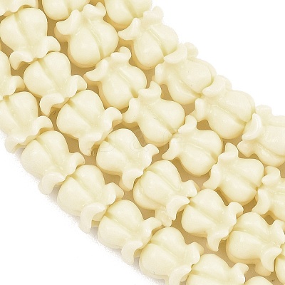 Synthetic Coral Carved Beads Strands CORA-C004-04-1