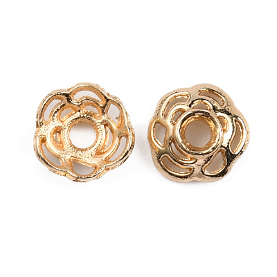 Brass Bead Caps KK-WH0035-57-1