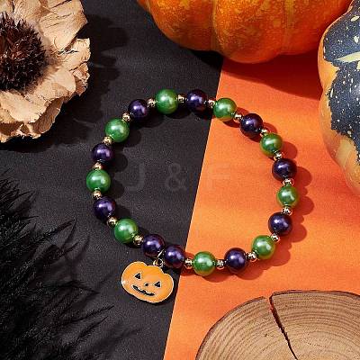 Alloy Enamel Charm Bracelets BJEW-JB10851-05-1