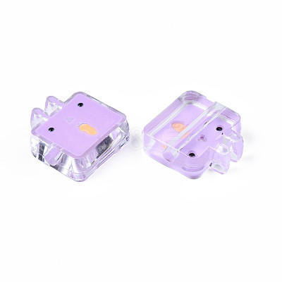 Transparent Acrylic Beads ACRC-S039-10D-1