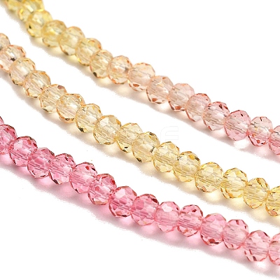 Transparent Painted Glass Beads Strands X1-DGLA-A034-T2mm-A07-1