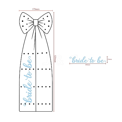 Long Gauze Bowknot Alligaor Hair Clips OHAR-JOY0001-02-1