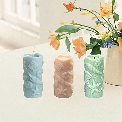 Sea Theme Food Grade DIY Silicone Candle Molds PW-WG35303-01-1