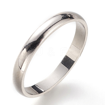 Non-Tarnish 304 Stainless Steel Plain Band Rings LS-RJEW-B0006-7-03P-1