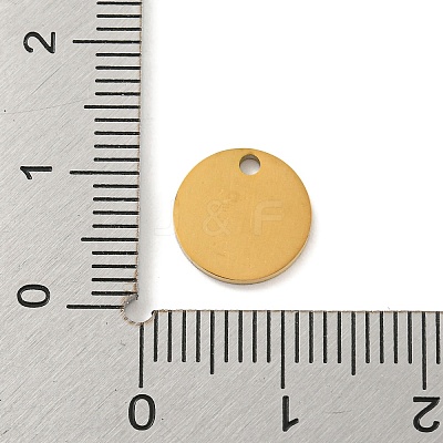 Ion Plating(IP) 304 Stainless Steel Pendants FIND-M017-02G-Y-1