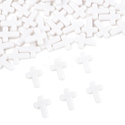 200Pcs Opaque Acrylic Beads SACR-FS0001-39I-1