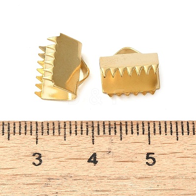 304 Stainless Steel Ribbon Clamp Ends STAS-J011-08G-1
