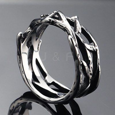 304 Stainless Steel Finger Rings FS-WG2B888-03-1