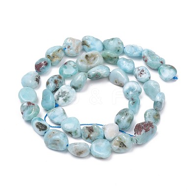 Natural Larimar Beads Strands G-L493-37-1
