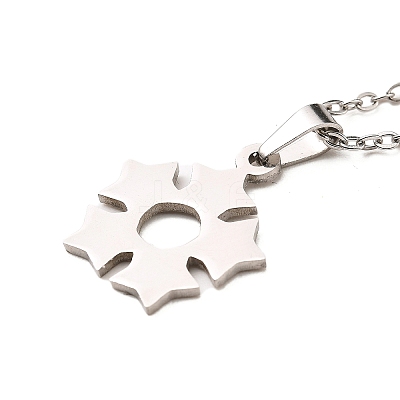 Non-Tarnish Stainless Steel Pendants Necklaces NJEW-K267-01B-P-1