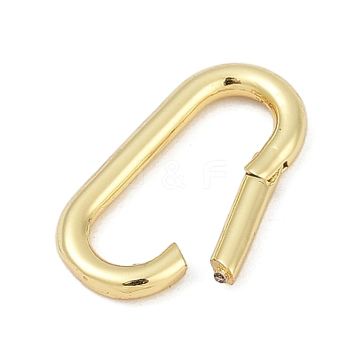 Brass Spring Gate Rings KK-S527-01G-B-1