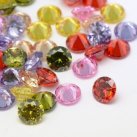 Cubic Zirconia Cabochons ZIRC-M002-3mm-5A-1
