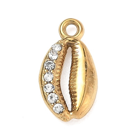304 Stainless Steel Rhinestone Pendants SA-CBAAE04-05B-G-1