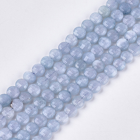 Natural Aquamarine Beads Strands X-G-S354-27-1