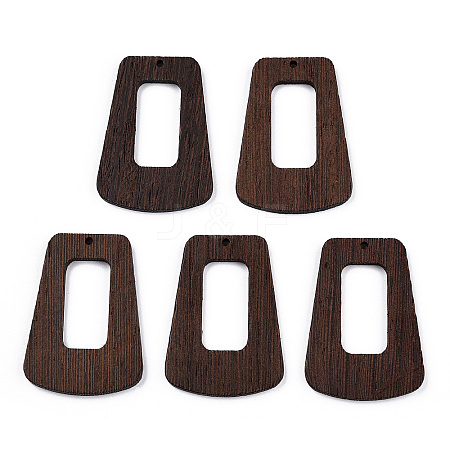 Natural Wenge Wood Pendants WOOD-T023-69B-01-1