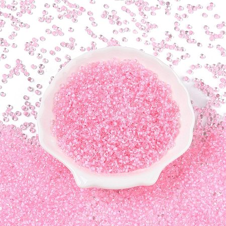 8/0 Inside Colours Transparent Glass Seed Beads SEED-T007-06G-1