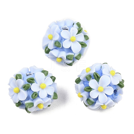 Handmade Polymer Clay Beads CLAY-H009-02B-1