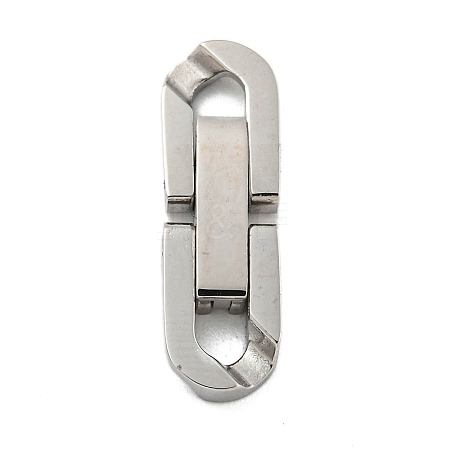 304 Stainless Steel Fold Over Clasps STAS-B029-05A-1-1