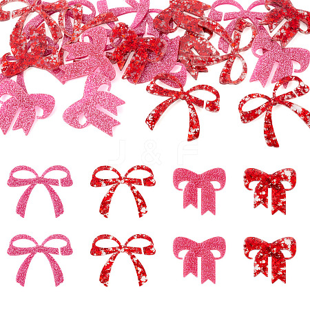 24Pcs 4 Colors Acrylic Wine Glass Charms AJEW-TA0002-87-1