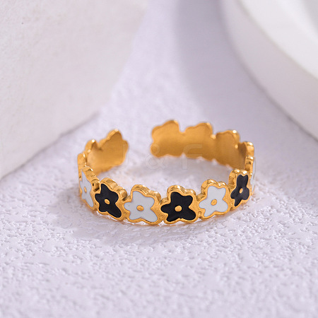 304 Stainless Steel Open Cuff Rings WG111A7-01-1