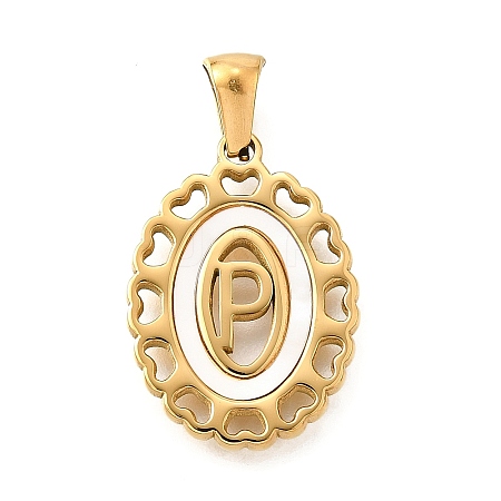 Golden 304 Stainless Steel Pendants STAS-K300-02G-P-1