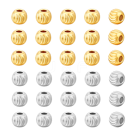 30Pcs 2 Colors 925 Sterling Silver Spacer Beads STER-PH0003-86-1