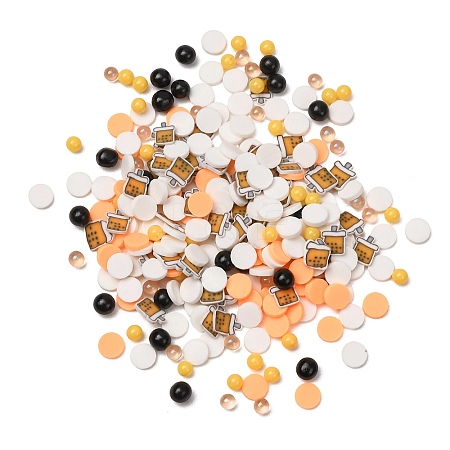 Handmade Polymer Clay Cabochons & Plastic Beads PY-CBA6E6D-02-1